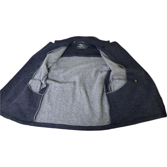 RODD AND GUNN REDWOOD PASS COAT Blue Men’s Elbow Patches L Wool Blend - Picture 5 of 9